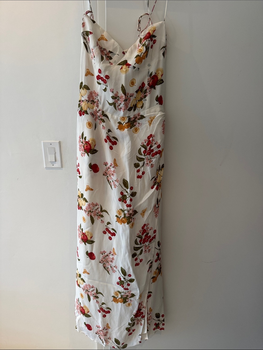 Reformation floral corset dress